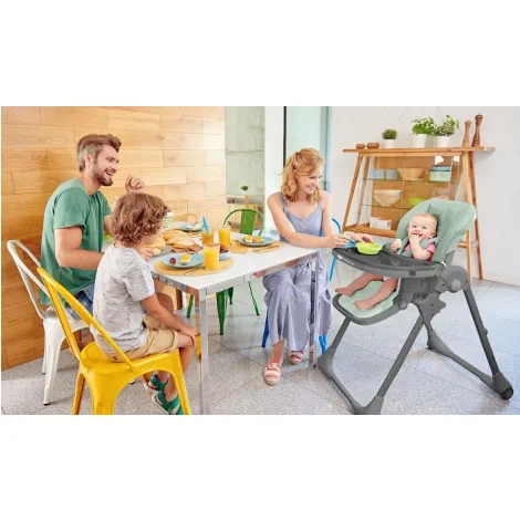 Kinderkraft Tastee - składane krzesełko do karmienia | Olive - 9