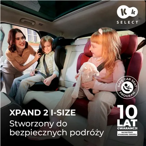 Kinderkraft Xpand 2 i-Size - fotelik samochodowy i-Size 100-150 cm | Rocket Grey - 10