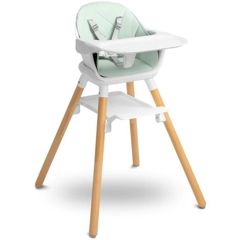 Caretero Bravo - krzesełko do karmienia z funkcją taboretu | Mint