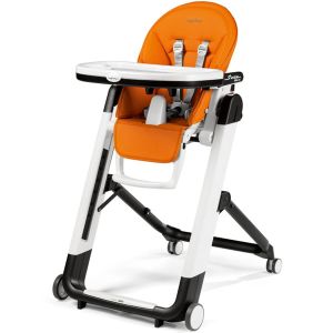 PegPerego Siesta Follow Me - krzesełko z funkcją leżaczka 0-15 kg | Arancia