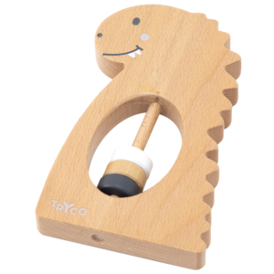 Drewniana grzechotka - Dinozaur TRYCO - image 2