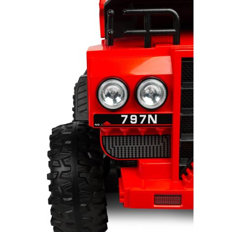 Toyz Pojazd na akumulator - Wywrotka TANK RED - 18
