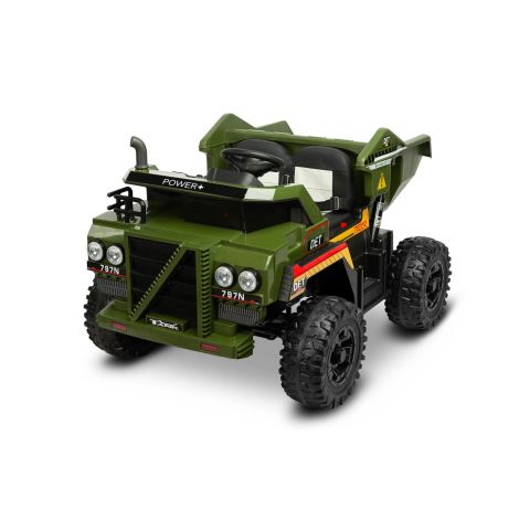 Toyz Pojazd na akumulator - Wywrotka TANK GREEN