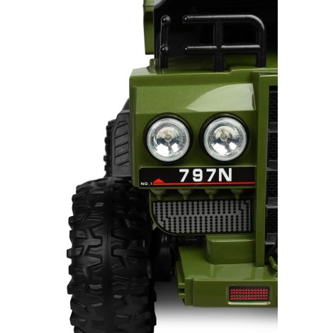 Toyz Pojazd na akumulator - Wywrotka TANK GREEN - 15