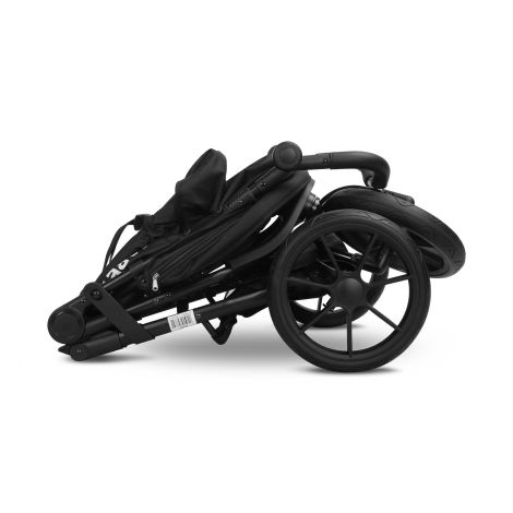 Wózek spacerowy trójkołowy Caretero Lima | Black (czarny) - 9
