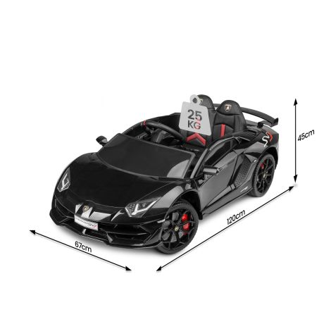 Toyz by Caretero Lamborghini Aventador SVJ - auto na akumulator | Black - 20