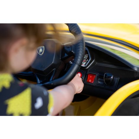 Toyz by Caretero Lamborghini Aventador SVJ - auto na akumulator | Yellow - 16