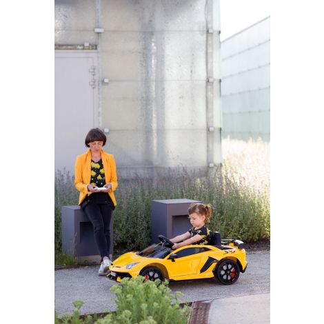 Toyz by Caretero Lamborghini Aventador SVJ - auto na akumulator | Yellow - 17