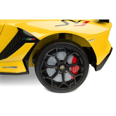 Toyz by Caretero Lamborghini Aventador SVJ - auto na akumulator | Yellow - 11