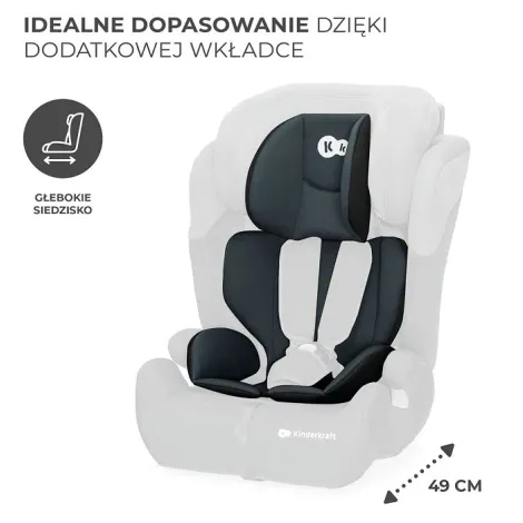 Kinderkraft Comfort Up i-Size - fotelik samochodowy 76-150 cm, ~9-36 kg | Black - 5