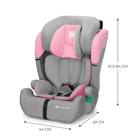 Kinderkraft Comfort Up i-Size - fotelik samochodowy 76-150 cm, ~9-36 kg | Pink - 8
