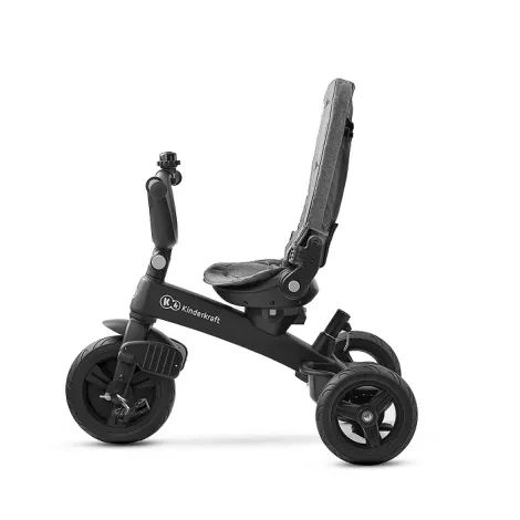 Kinderkraft EasyTwist - trójkołowy rowerek z obrotowym siedziskiem | Platinum Grey (Szary) - 12