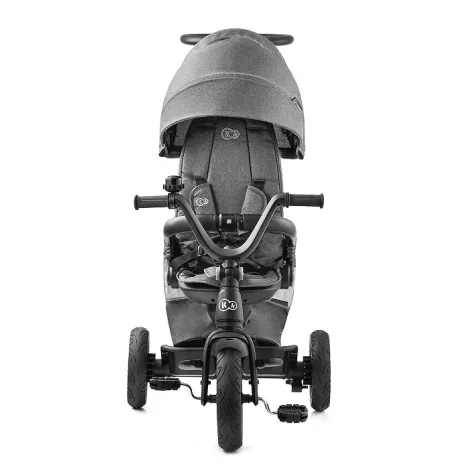 Kinderkraft EasyTwist - trójkołowy rowerek z obrotowym siedziskiem | Platinum Grey (Szary) - 2