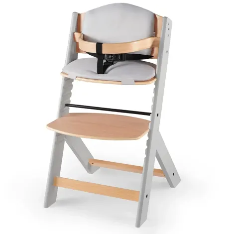 Kinderkraft Enock - krzesełko do karmienia 3w1 z poduszką | Grey Wood Pillow - 4