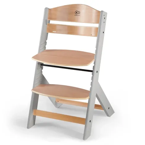 Kinderkraft Enock - krzesełko do karmienia 3w1 z poduszką | Grey Wood Pillow - 5
