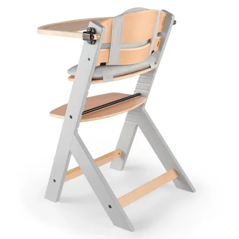 Kinderkraft Enock - krzesełko do karmienia 3w1 z poduszką | Grey Wood Pillow - 3