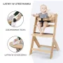 Kinderkraft Enock - krzesełko do karmienia 3w1 z poduszką | Grey Wood Pillow - 9