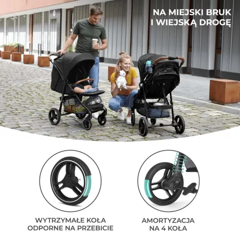 Kinderkraft Grande Plus - wózek spacerowy | Grey (szary) - 8