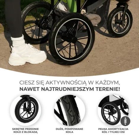 Kinderkraft Helsi - trójkołowy wózek biegowy do 22 kg | Deep Black (czarny) - 8