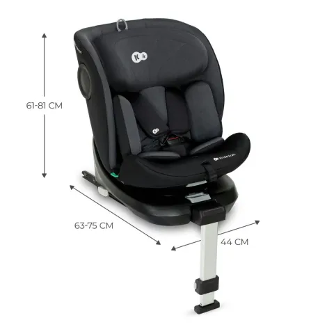 Kinderkraft i-360 - obrotowy fotelik samochodowy zgodny z normą i-Size 40-150 cm | Black - 14
