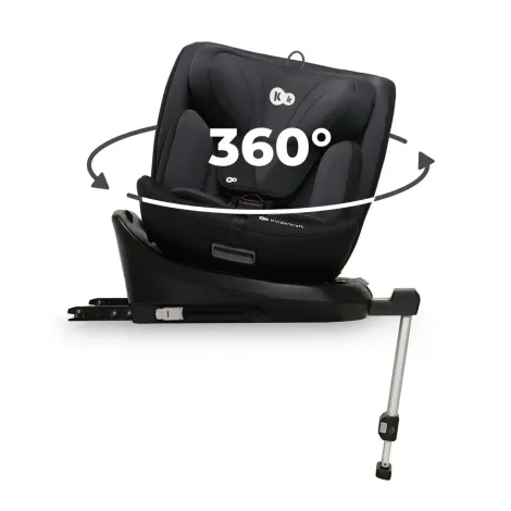 Kinderkraft i-360 - obrotowy fotelik samochodowy zgodny z normą i-Size 40-150 cm | Black - 8