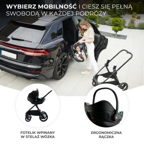 Kinderkraft i-Care i-Size - fotelik samochodowy 40-87 cm, ~0-13 kg | Cool Grey - 10