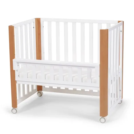 Kinderkraft Koya - drewniane łóżeczko dziecięce 4w1 z funkcją dostawki 120x60 | Biały - 3