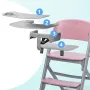 Kinderkraft Livy - krzesełko do karmienia 3w1, zestaw z akcesoriami | Aster Pink - 8