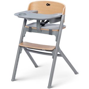 Kinderkraft Livy - krzesełko do karmienia 3w1, zestaw z akcesoriami | Wood