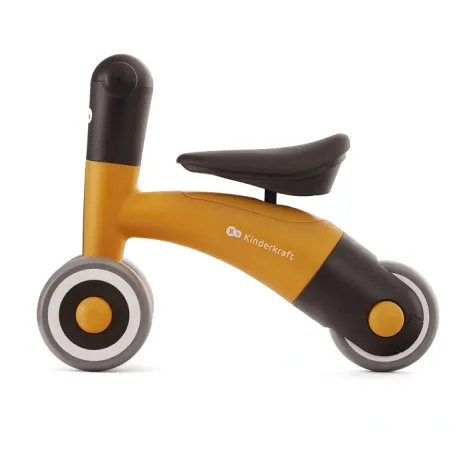 Kinderkraft MINIBI - rowerek biegowy, jeździk i pchacz w jednym | Honey Yellow (Żółty) - 4