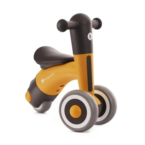 Kinderkraft MINIBI - rowerek biegowy, jeździk i pchacz w jednym | Honey Yellow (Żółty) - 5