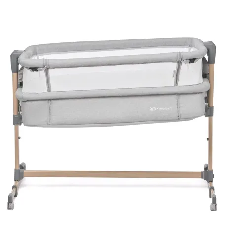 Kinderkraft Neste Air - łóżeczko dostawne 3w1 | Grey Wood - 5