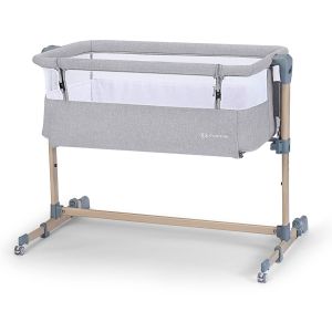Kinderkraft Neste Air - łóżeczko dostawne 3w1 | Grey Wood