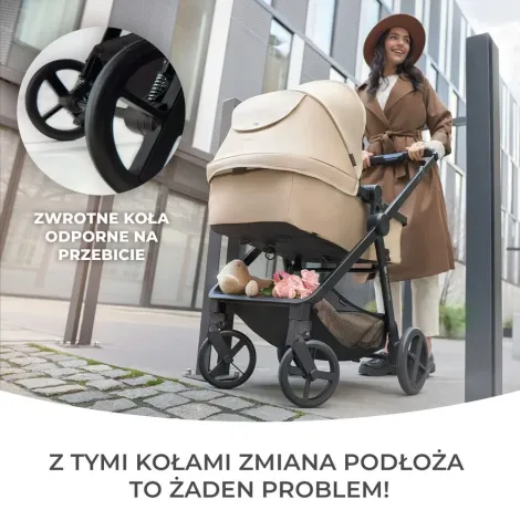 Kinderkraft Newly - wielofunkcyjny wózek 3w1 + akcesoria | Moonlight Grey (szary) - 13