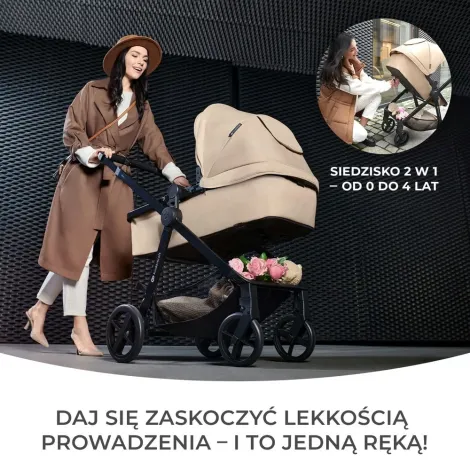 Kinderkraft Newly - wielofunkcyjny wózek 3w1 + akcesoria | Moonlight Grey (szary) - 10