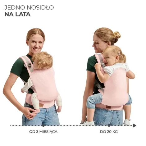 Kinderkraft Nino - ergonomiczne nosidełko dla dzieci | Confetti Pink - 4