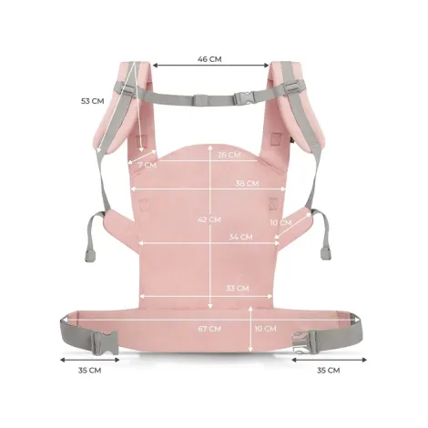 Kinderkraft Nino - ergonomiczne nosidełko dla dzieci | Confetti Pink - 8