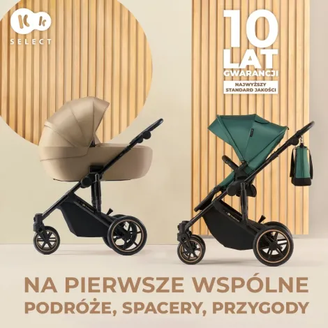 Kinderkraft Prime 2 - wielofunkcyjny wózek dziecięcy 2w1 | Sandrose Beige (beżowy) - 8