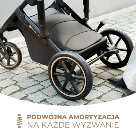 Kinderkraft Prime 2 - wielofunkcyjny wózek dziecięcy 2w1 | Sandrose Beige (beżowy) - 12