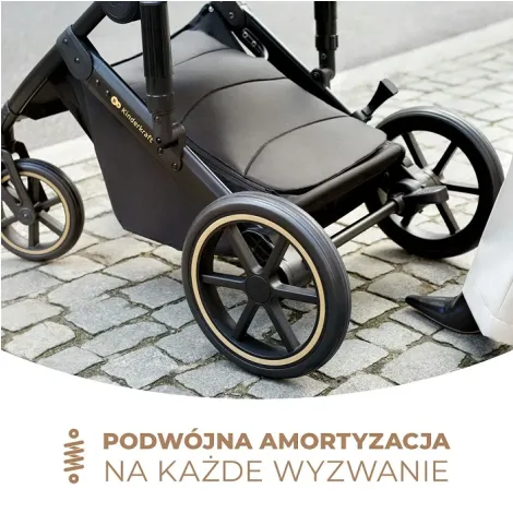 Kinderkraft Prime 2 - wielofunkcyjny wózek dziecięcy 2w1 | Venezian Black (czarny) - 8