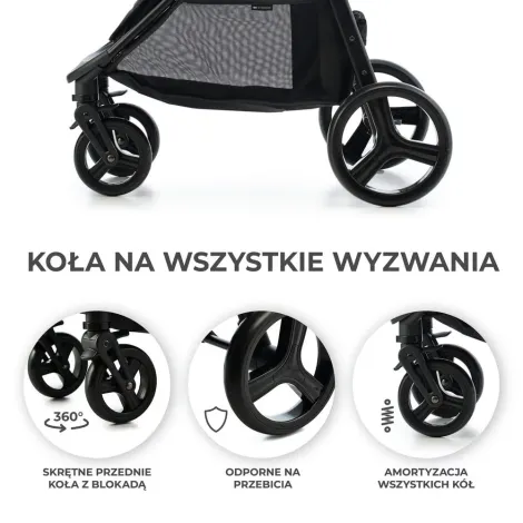 Kinderkraft Rine - miejski, lekki wózek spacerowy do 22 kg | Juicy Green - 11