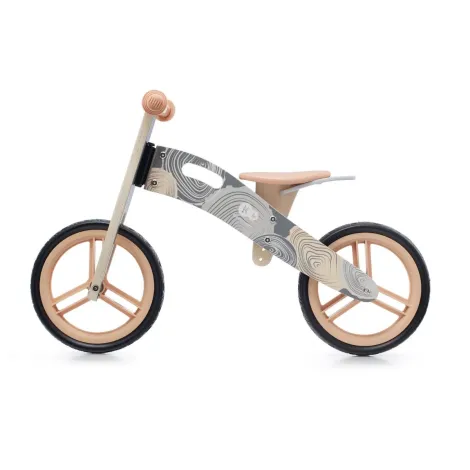 Kinderkraft Runner - drewniany rowerek biegowy | Nature Grey (drewniany szary) - 5