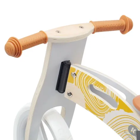 Kinderkraft Runner - drewniany rowerek biegowy | Nature Yellow (drewniany żółty) - 10