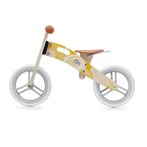 Kinderkraft Runner - drewniany rowerek biegowy | Nature Yellow (drewniany żółty) - 6