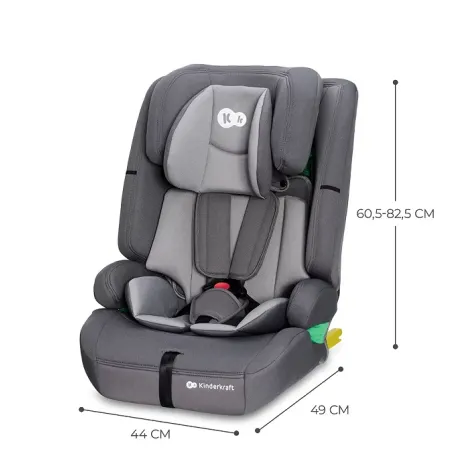 Kinderkraft Safety Fix 2 i-Size - fotelik samochodowy 76-150 cm, ~9-36 kg | Grey - 13