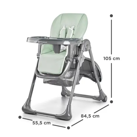 Kinderkraft Tastee - składane krzesełko do karmienia | Gray - 9